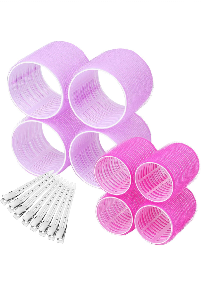 18 pieces hair grip rollers