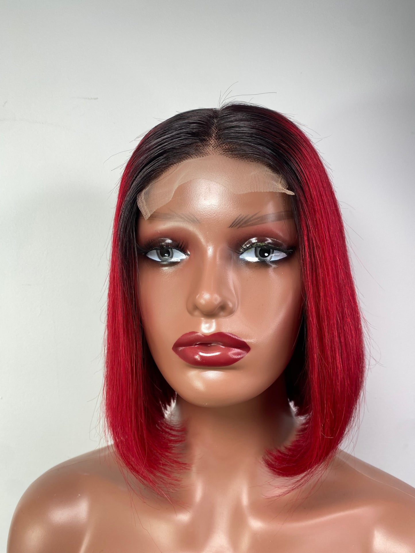 8 inches 4x4 Black and burgundy