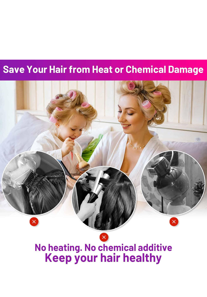 18 pieces hair grip rollers