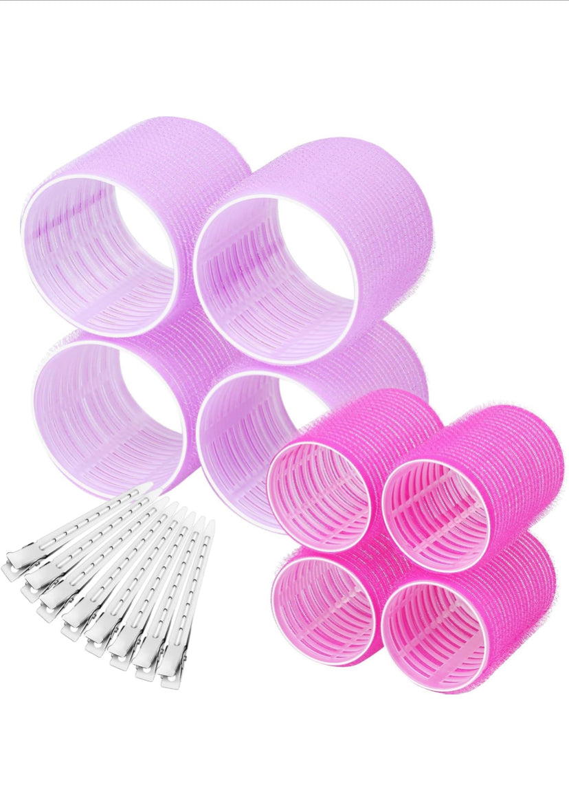 18 pieces hair grip rollers