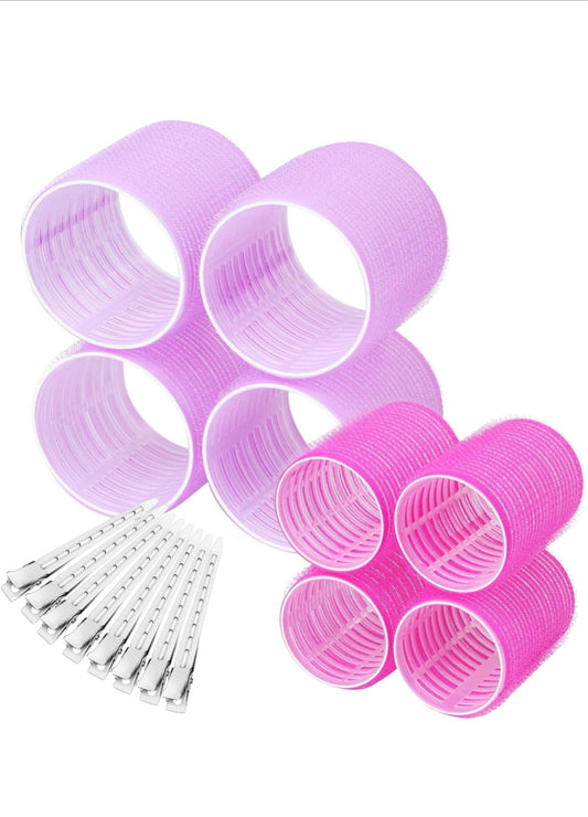18 pieces hair grip rollers