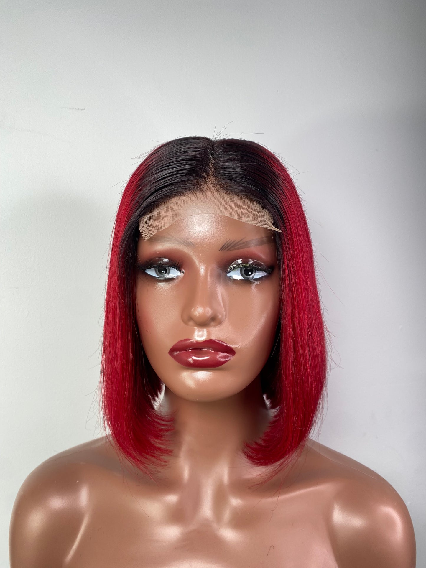 8 inches 4x4 Black and burgundy